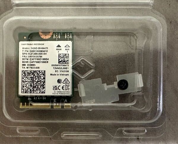 新品AX210無線LANカード Wi-Fi6E+BT5.3