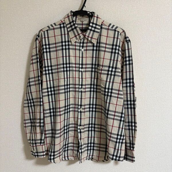 長袖シャツ ノバチェック バーバリー Burberry London イギリス製 L