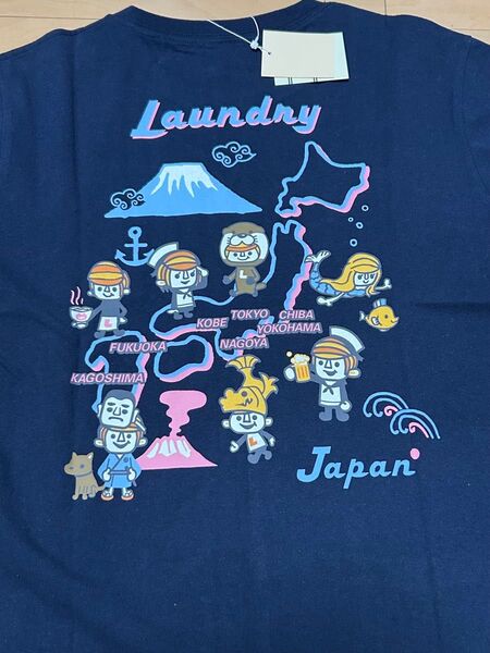 【新品未使用】ランドリー★スカジャン風Tシャツ★ネイビー★MサイズLaundry