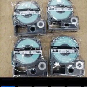新品☆テプラテープ9ミリ、12ミリ、18ミリ、24ミリ