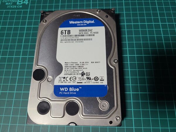 Western Digital 6TB HDD WD60EZAZ WD blue WD青 3.5インチ 内蔵ハードディスクドライブ