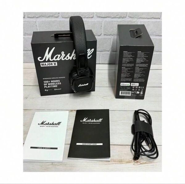 Marshall Major Ⅴ 5ワイヤレスBluetoothヘッドホン クラシック イヤホン 深低音 折りたたみ