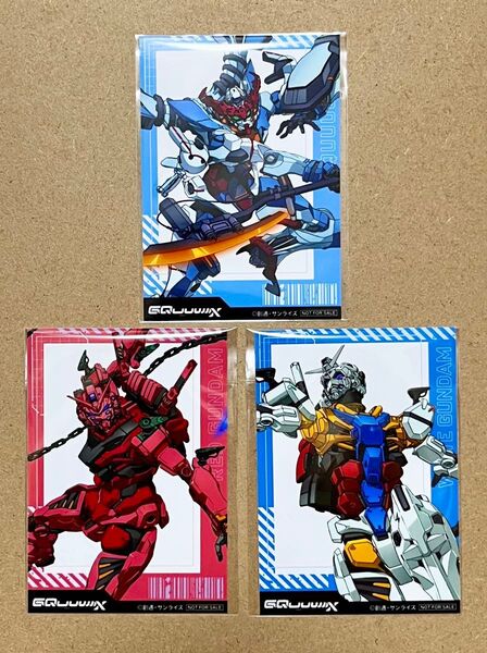 機動戦士Gundam GQuuuuuuX ジークアクス 特典 ブロマイド ジークアクス 赤いガンダム 白いガンダム