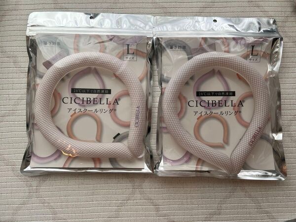 CICIBELLA シシベラ アイスクールリング チェック Lサイズ ネッククーラー スポーツ