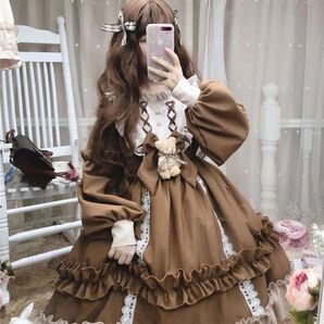 新品匿名発送ロリータ服セット フリーサイズ アクセサリー付き コスプレ