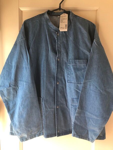 無印良品 ムジラボ MUJILABO ライトオンスデニム シャツジャケット ブルー S-M 未使用タグ付き