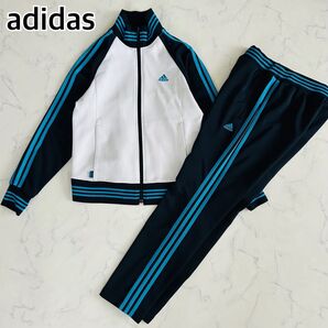 ヴィンテージ アディダス トラックジャケット サイドライン 上下 セットアップ 万国旗タグ M adidas