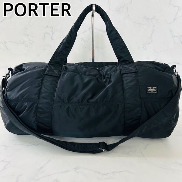 【希少廃盤品】XL PORTER ポーター タンカー ボストンバッグ 2way ショルダーバック 旅行 出張 大容量 ストラップ