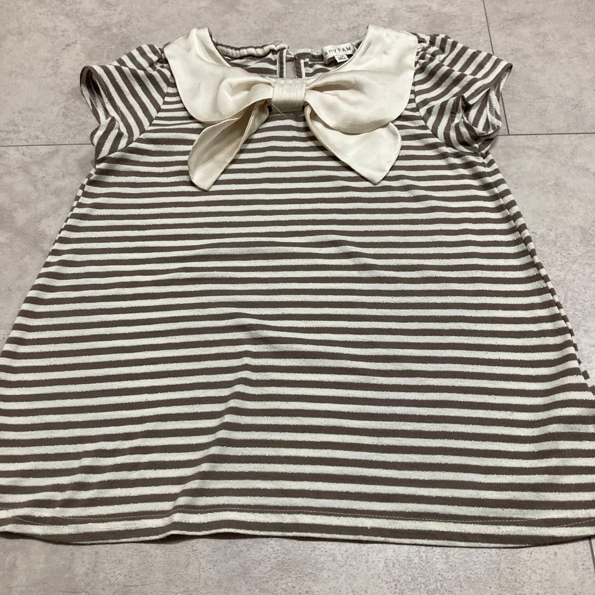 anyFAM ボーダー 半袖Tシャツ