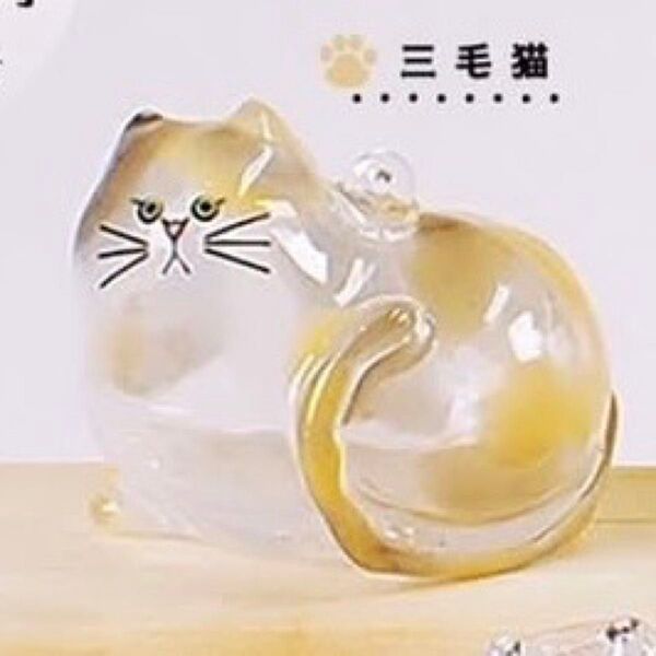 うちの子のけだまだま 三毛猫 ペットの毛の入れ物