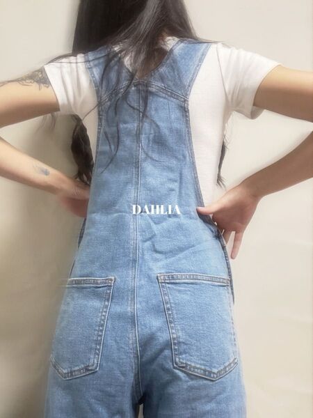 TODAYFUL Frontzip Cotton Salopette オールインワン 男女兼用 デニムオーバーオール デニム