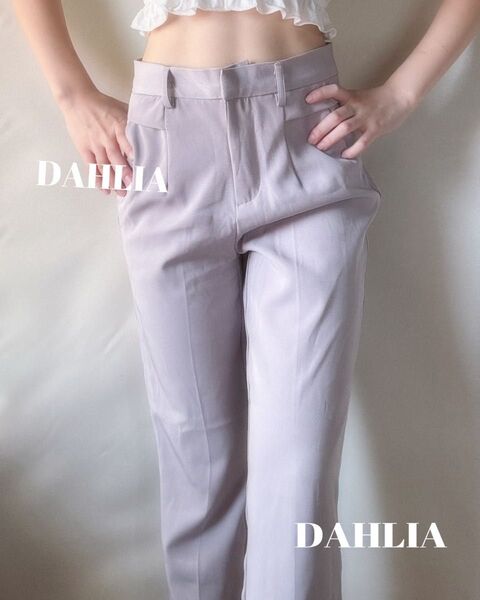 残り一点!大人気ソージュサイドタックワイドパンツスラックスパープルピンク パンツ スラックス
