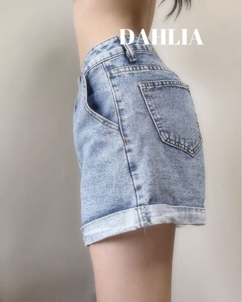 GYDA 風痩せみえかわいいデニム ショートパンツ デニム