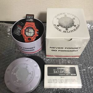 新品　CASIO G-SHOCK RANGEMAN GW-9400FBJ-4JR 神戸市消防局 コラボモデル レンジマン カシオ Gショック タグ付き　腕時計 限定 即納