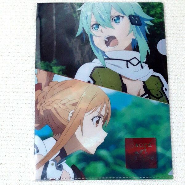 ソードアート・オンライン アリシゼーション A4 クリアファイル 非売品 アスナ、シノン
