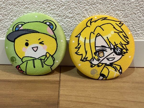 カラフルピーチ カラピチ 缶バッジ 布製 2個セット シヴァ たっつん