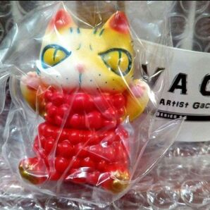 VAG こえびねこ 猫 妖怪 ソフビ フィギュア 招き猫 海老フライ 和風 日本 エビ ガチャ えびねこ 猫又 化け猫 縁起物