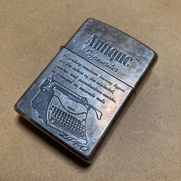 ZIPPO ジッポー antique アンティークシリーズ typewriter タイプライター エッチング 1995年