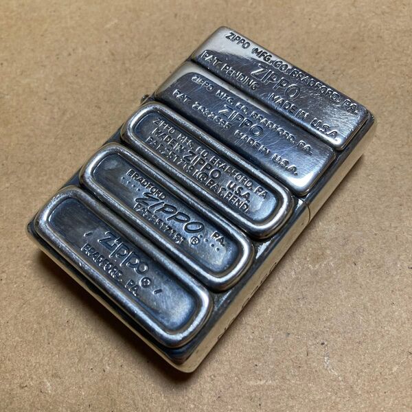 ZIPPO ジッポー 1937 レプリカ replica bottom ボトムメタル フラットトップ フルスタンプ 2004年