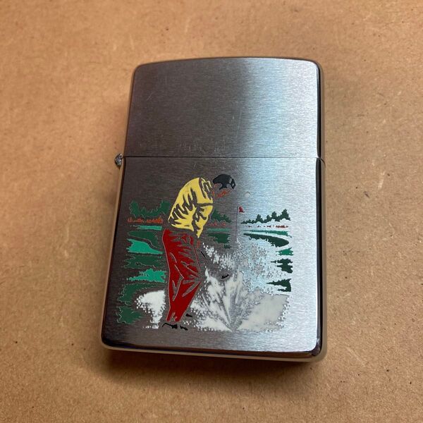 未使用 ZIPPO ジッポー ゴルフ golf バンカーショット エッチング ペイント イタリック 1979年