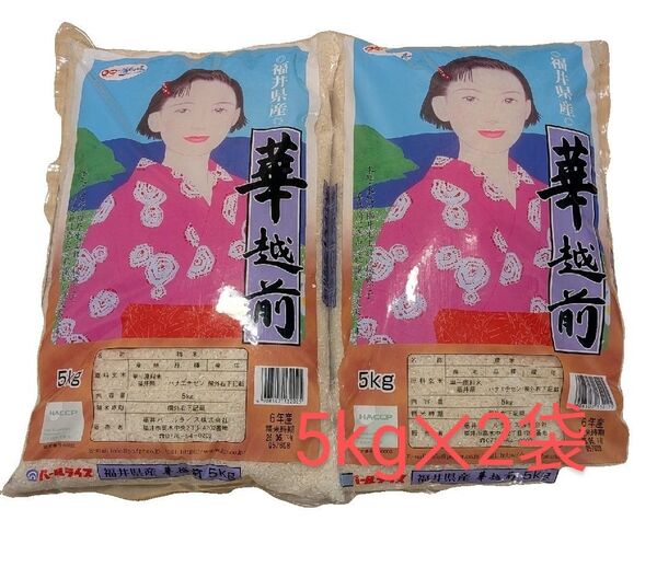 福井県産 華越前 白米 5kg×2袋 令和6年産 精米時期_2025年6月上旬