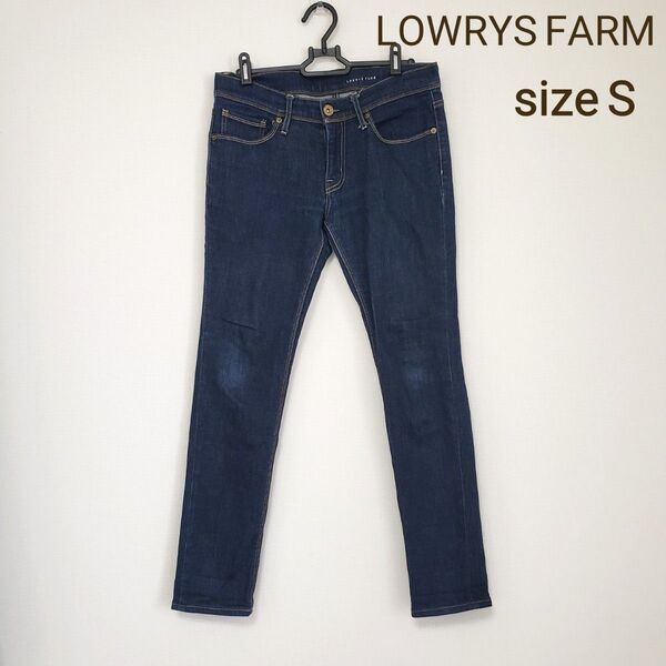LOWRYS FARM レディース デニム スキニーパンツ ジーンズ S ストレッチ インディゴ デニムパンツ