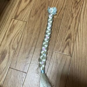ラプンツェル ウィッグ 三つ編み ブロンド