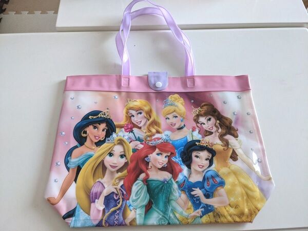 新品未使用 ディズニープリンセス プリンセスプールバッグ プールバッグ ビーチバッグ ビニールバッグ トートバッグ