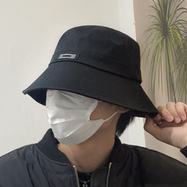 ブラック 大きいサイズ バケットハット 帽子 つば広 折畳み アウトドア バケットハット ハット 男女兼用 帽子 ハット 黒