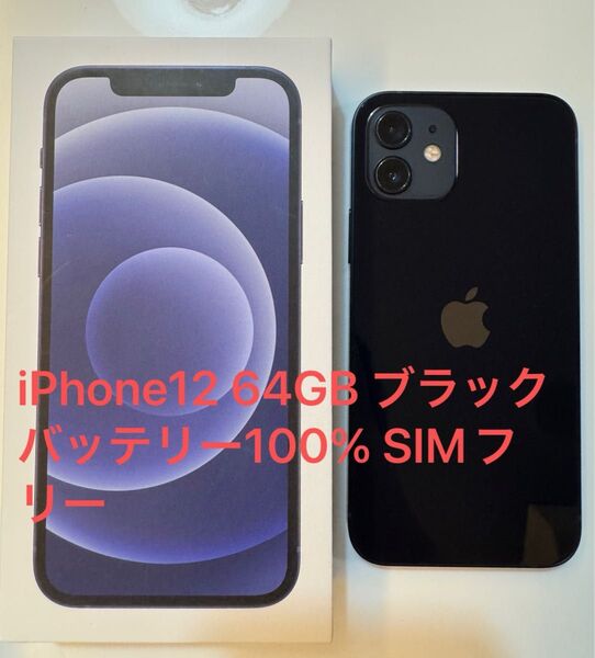 Apple iPhone12 64GB ブラック SIMフリー