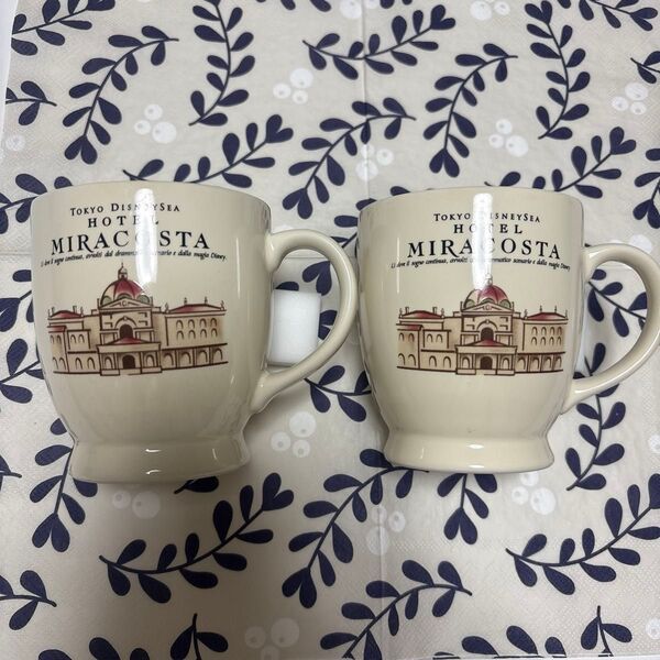 東京ディズニーシー ホテル ミラコスタ ペア マグカップ TOKYO DISNEYSEA HOTEL MIRACOSTA ミッキー