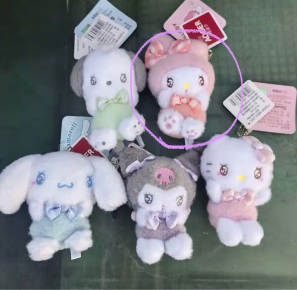 マイメロ ぬいぐるみ キーホルダー サンリオ ストラップ ギャル