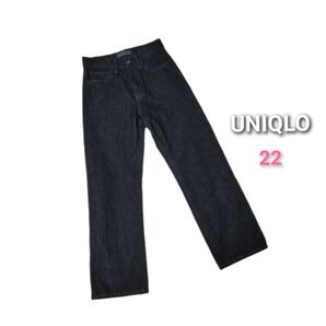 ユニクロ JW ANDERSON ストレートジーンズ 22 NAVY