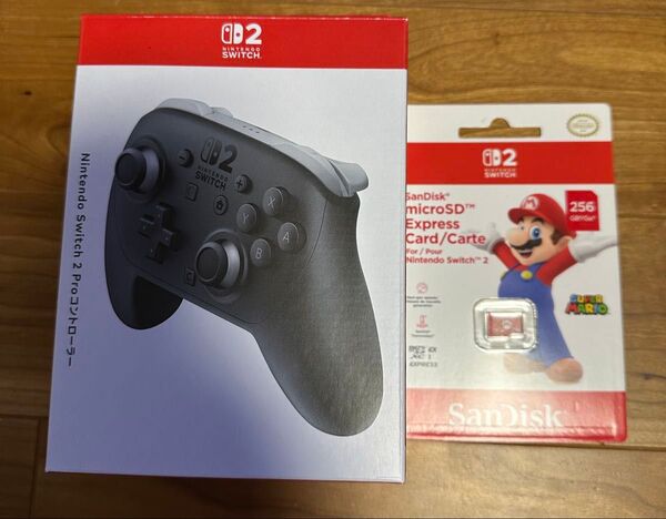 Nintendo Switch 2 Pro コントローラーSanDisk micro SD Express Card 256GB
