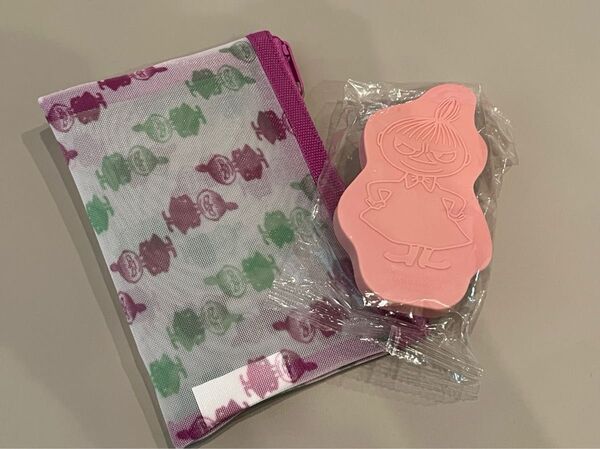 ムーミン リトルミィ 頭皮ブラシ メッシュポーチ