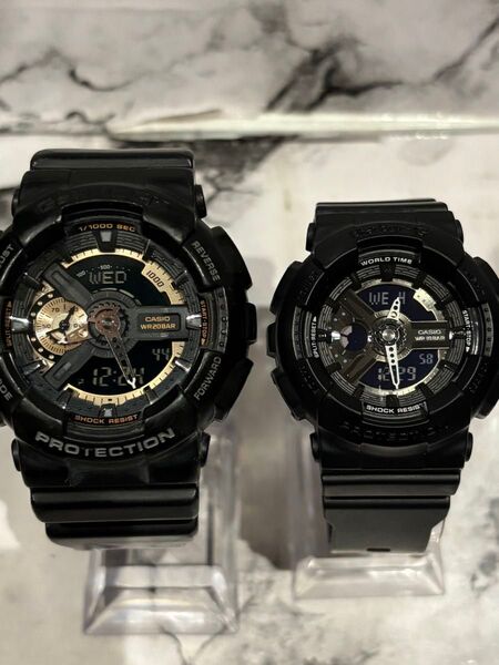 CASIO G-SHOCK GA-110RG BA-110BCセット