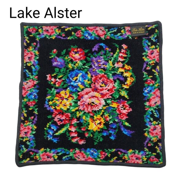 【極美品】Lake Alster タオルハンカチ 28×28 コットン