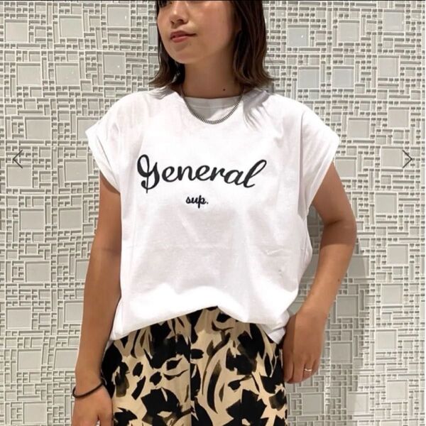 刺繍ロゴフレンチTEE ジャーナルスタンダード レリューム ホワイト 新品未使用 Fサイズ 2024SS 完売品