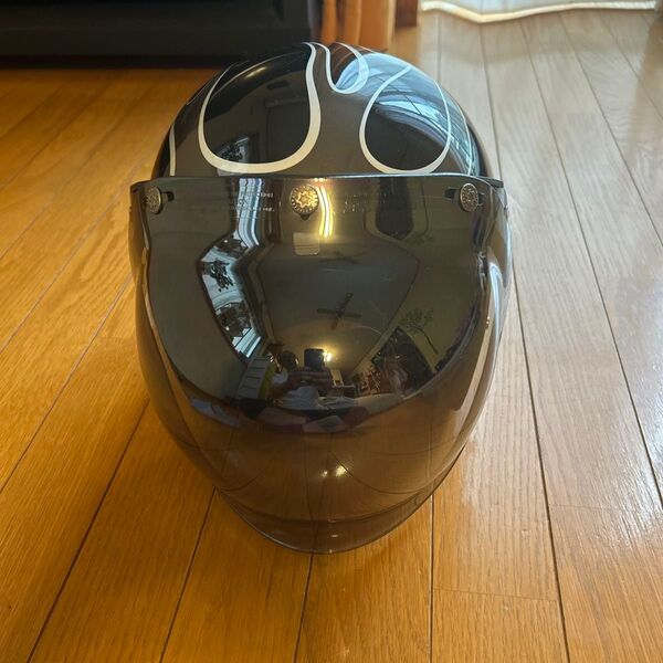 ジェットヘルメット スモークタイプシールド XL