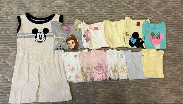 ディズニー夏服110〜120サイズ 12枚セット 女の子 ワンピース 半袖