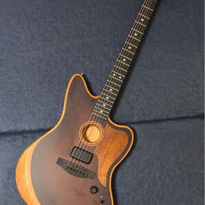 American Acoustasonic Jazzmaster All-Mahogany Bourbon Burst