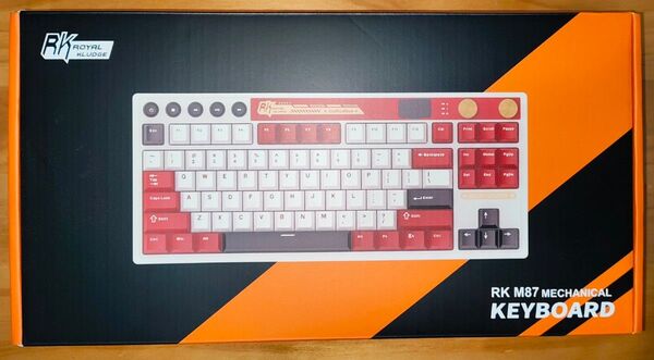 RK ROYAL KLUDGE M87 ワイヤレスゲーミングキーボード 日本語配列 ガスケットマウント ホットスワップ クリーム