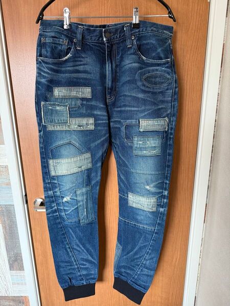 GLAMB unplugged sarrouel denim pants 3 インディゴ グラム アンプラグドサルエルデニムパンツ