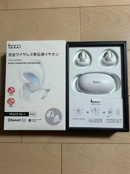 Boco PEACE SS-1 完全ワイヤレス骨伝導イヤホン