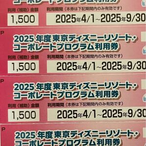 未使用 東京ディズニーリゾート コーポレートプログラム利用券