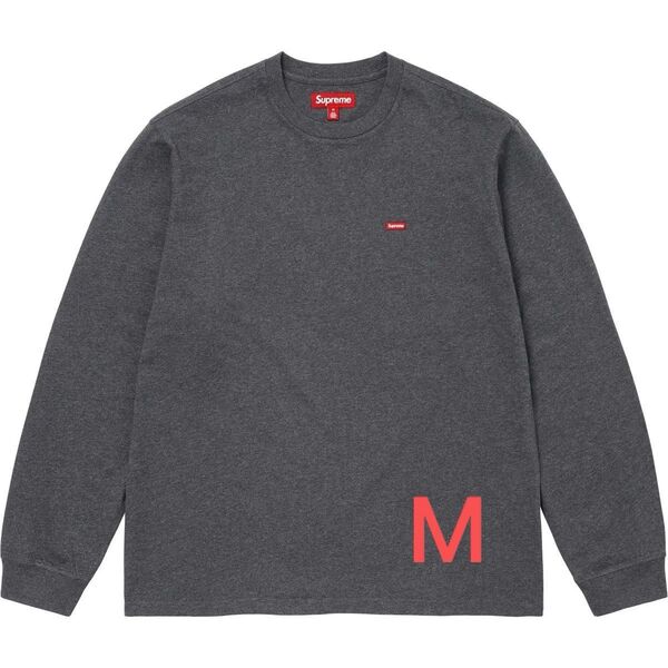 Supreme Small Box L/S Tee "Charcoal" (24FW) Mサイズ シュプリーム Tシャツ