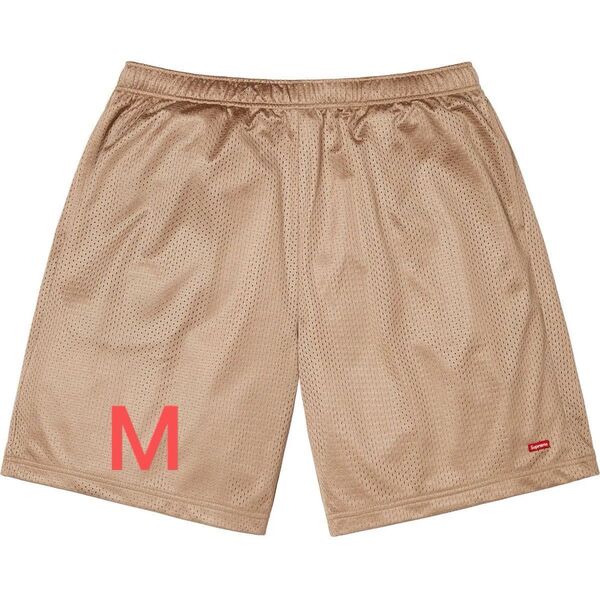 Supreme Small Box Baggy Mesh Short "Tan" 25ss Mサイズ 未使用新品 ショートパンツ