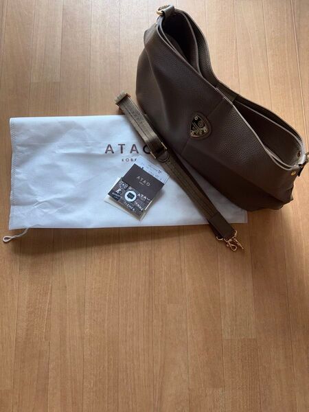 ATAO アタオ elvy エルヴェ 2way ショルダーバッグ ハンドバッグ トープ ショルダーバッグ 【極美品】 ATAO