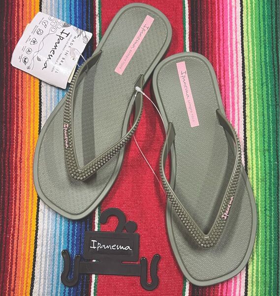 新品 Ipanema ビーチサンダル イパネマ khaki 24.0㎝