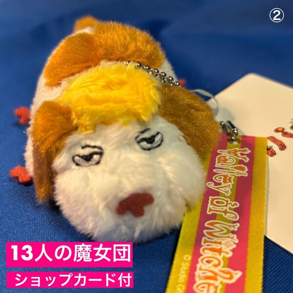 ジブリパーク 限定【 ハウルの動く城 ヒン ぬいぐるみ キーホルダー ② 】13人の魔女団 ショップカード付